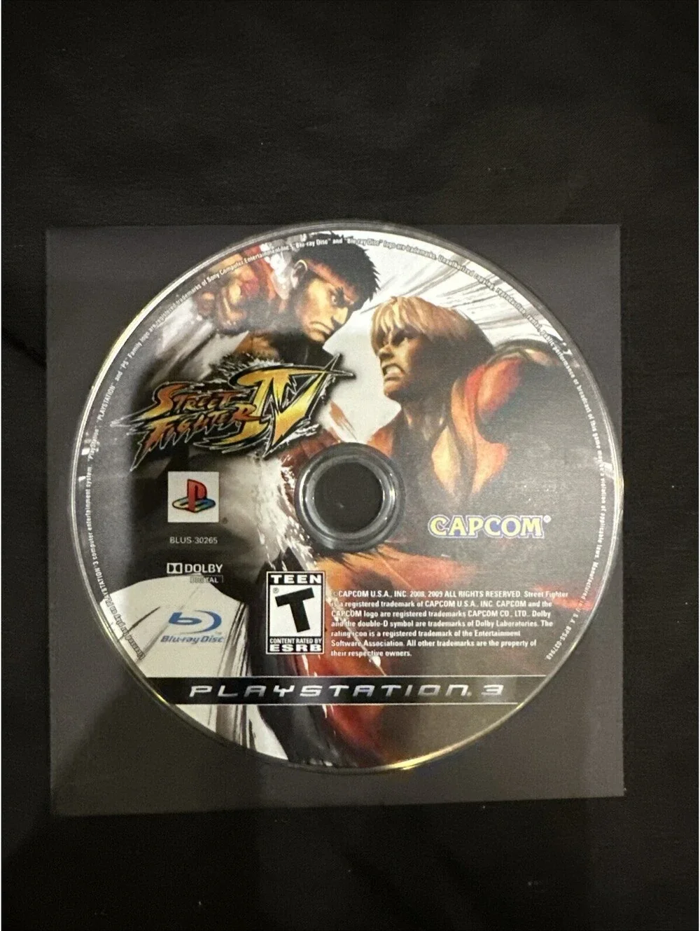 Street Fighter IV PlayStation 3 PS3 Video Game Fighting Multiplayer